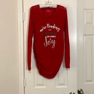 Christmas Maternity long sleeve shirt
